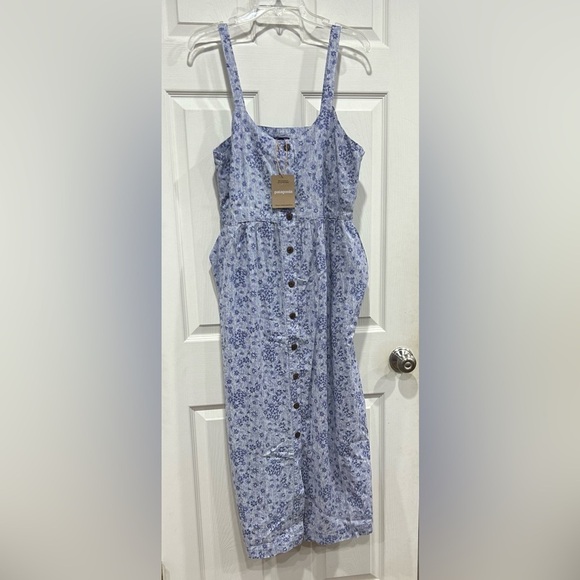 Patagonia Dresses & Skirts - Patagonia Women's XL Garden Island Dress Blue Purple NWT Midi Sun Beach